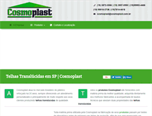 Tablet Screenshot of cosmoplast.com.br